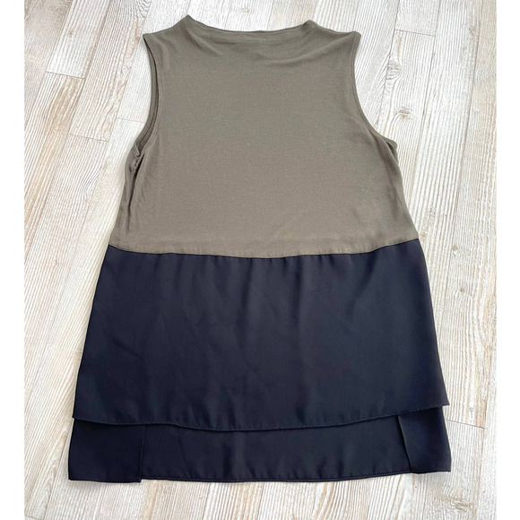 1.STATE Tops - 1.STATE Colorblock Layered Tank | Green/Black Small